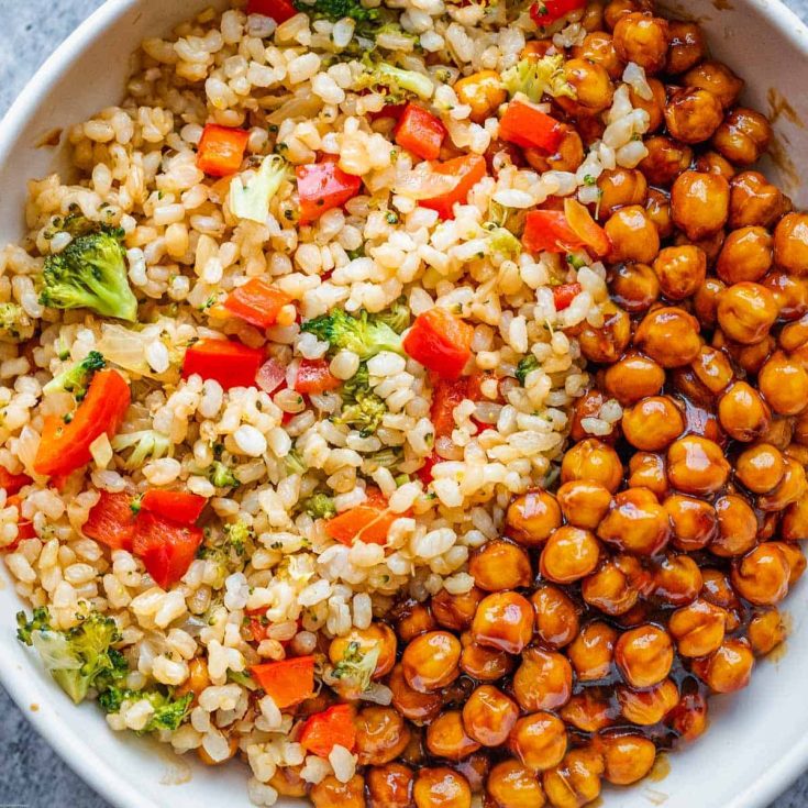 Image for Vegan Chickpea Vegetable Stir-Fry with Rice