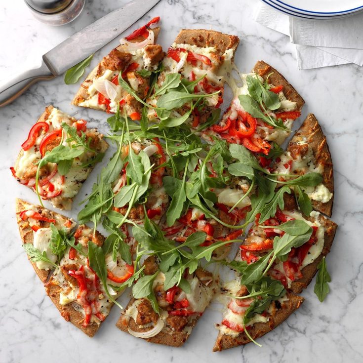 Image for Sausage-Topped White Pizza