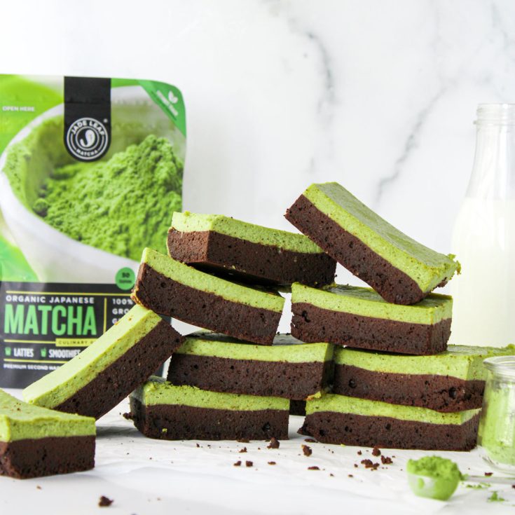 Image for Keto Matcha Cheesecake Brownie Bites