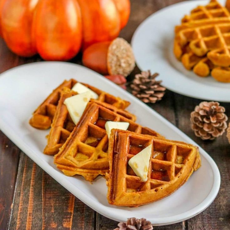 Image for Homemade Pumpkin Waffles (Pumpkin Spice Waffles)