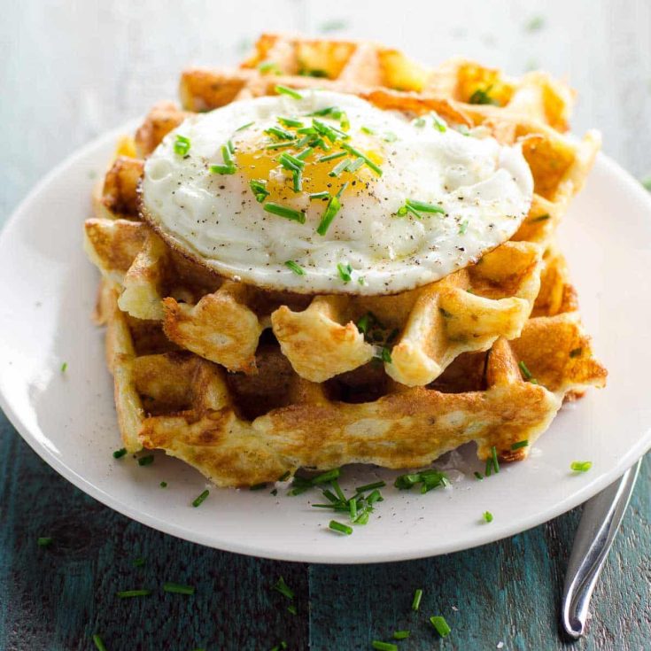 Image for Savory Waffles with Cheddar and Chives