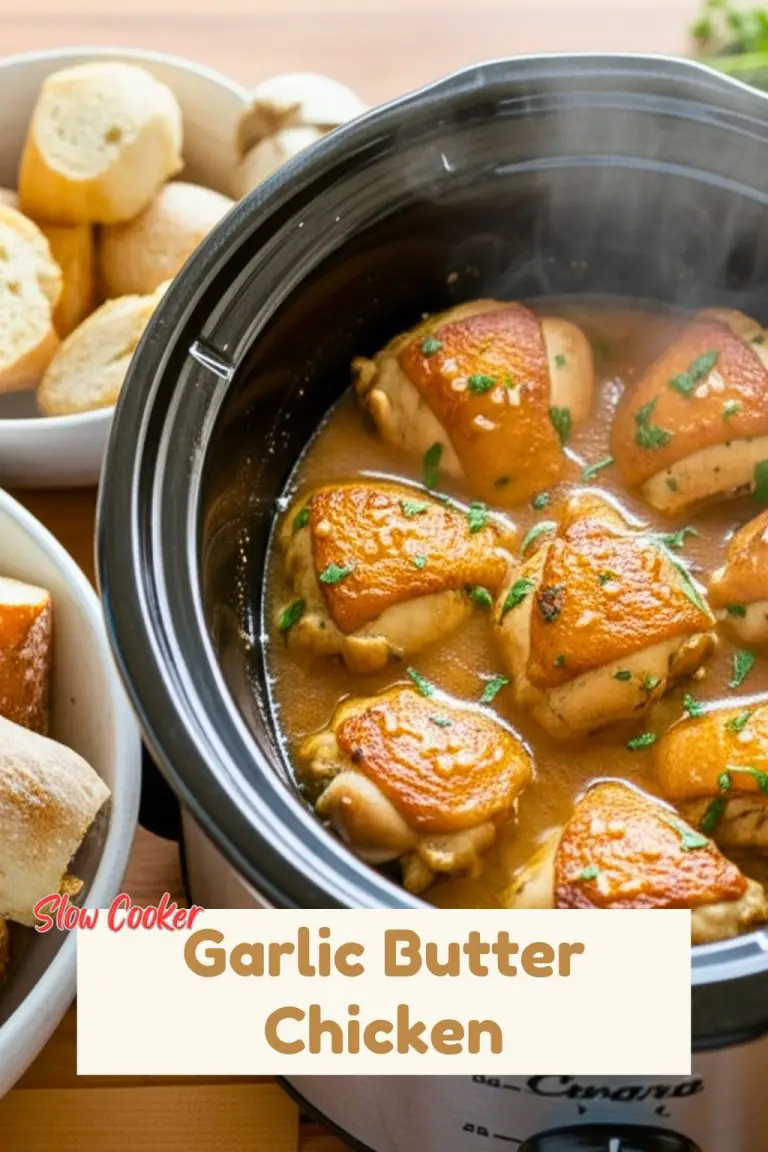 Easy Slow Cooker Garlic Butter Chicken Recipe