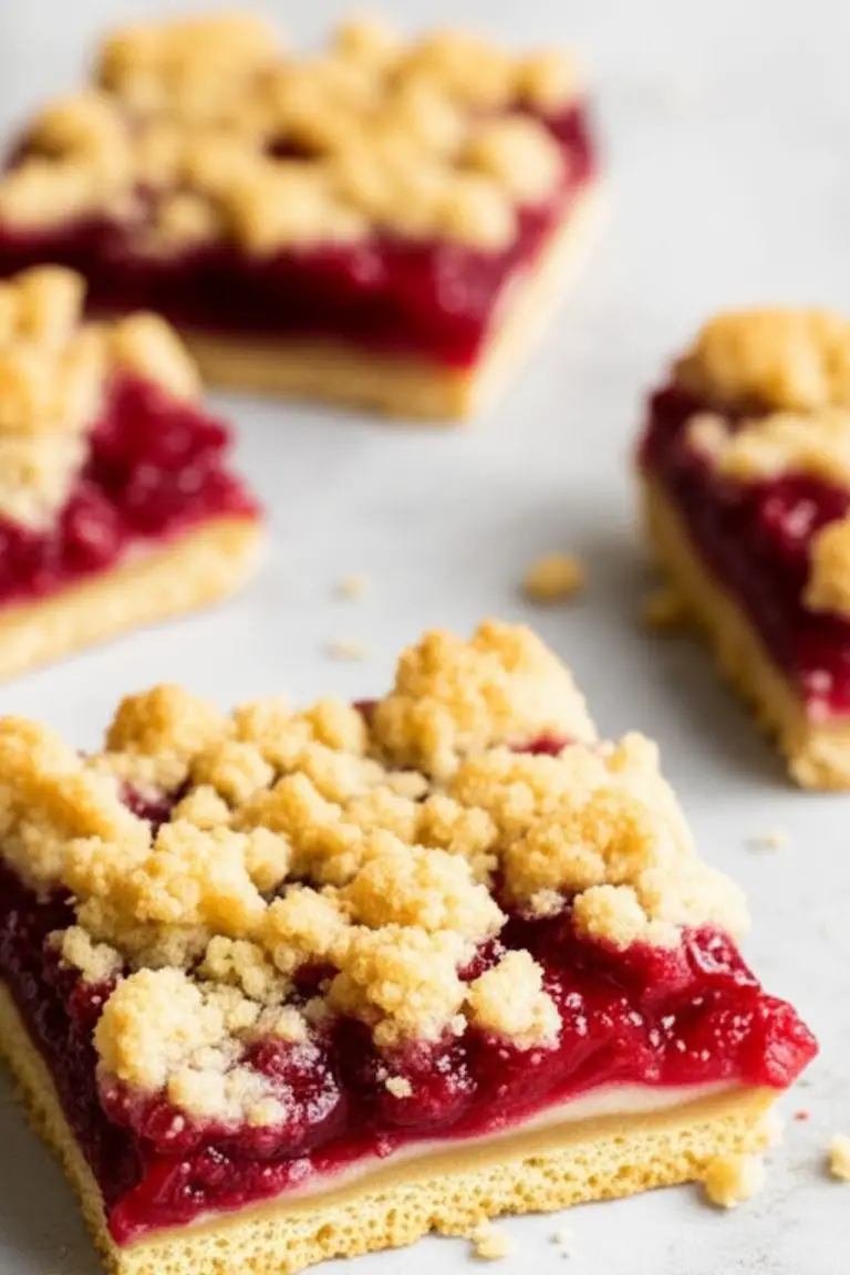 Strawberry Jam Bars With Cardamom