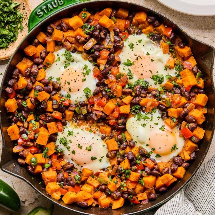 Image for Simple Sweet Potato Breakfast Hash with Black Beans