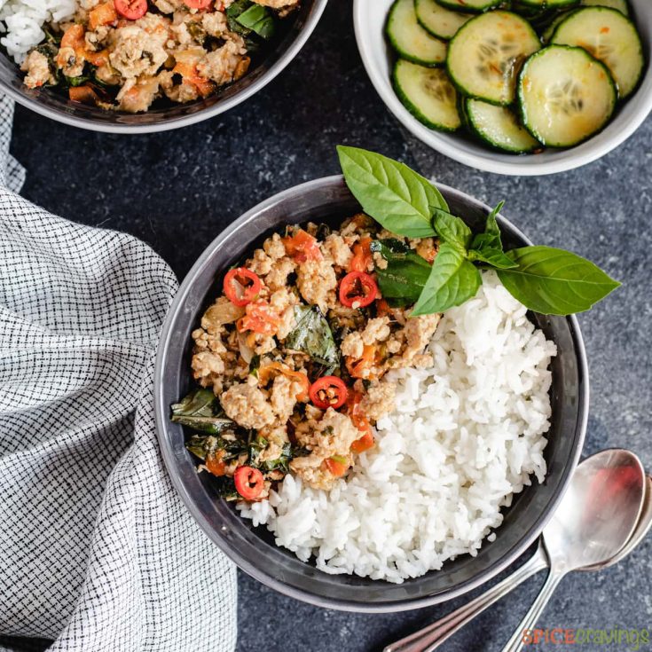 Image for Chicken Thai Basil Rice Meal Prep