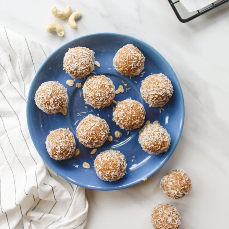 Image for Vanilla Coconut Bliss Balls with Dates and Cashews
