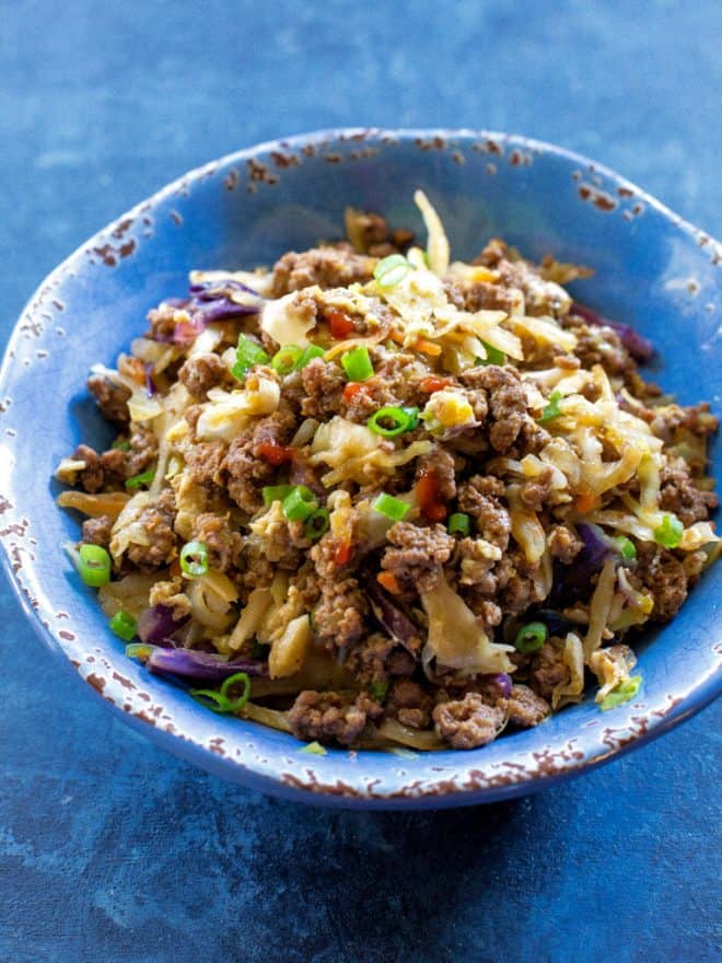 Egg Roll in a Bowl Keto Prep