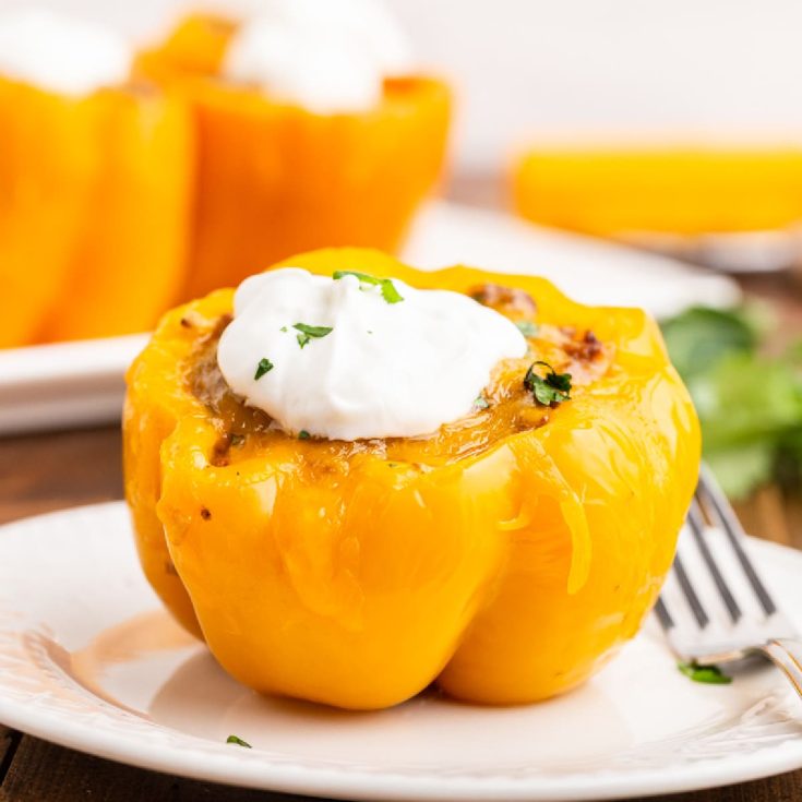 Image for Keto Slow Cooker Mexican Stuffed Peppers