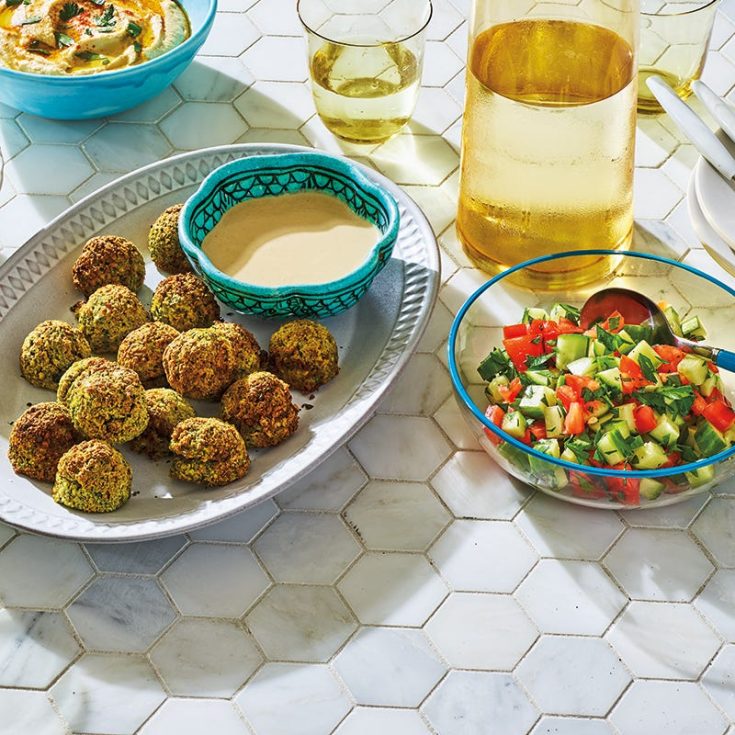 Image for Air-Fried Falafel with Tahini Sauce & Israeli Salad