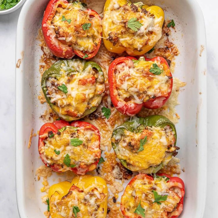 Image for The Best Keto Stuffed Peppers (20 Minute Recipe!)