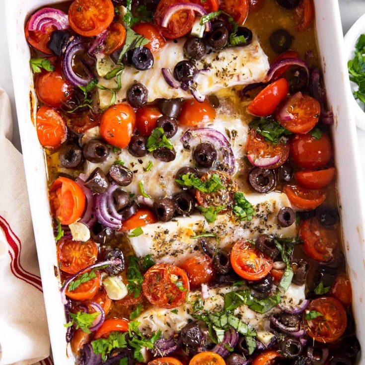 Image for Mediterranean Baked Cod Recipe