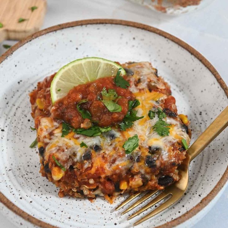 Image for Vegetarian Black Bean Quinoa Casserole (Dump and Bake!)