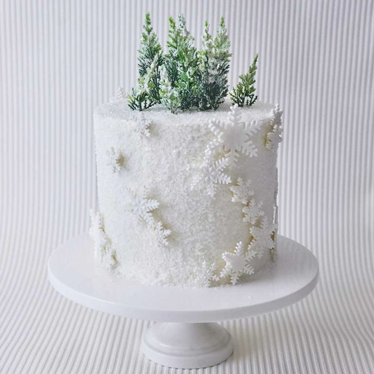 Image for Winter Wonderland Snowflake Cake