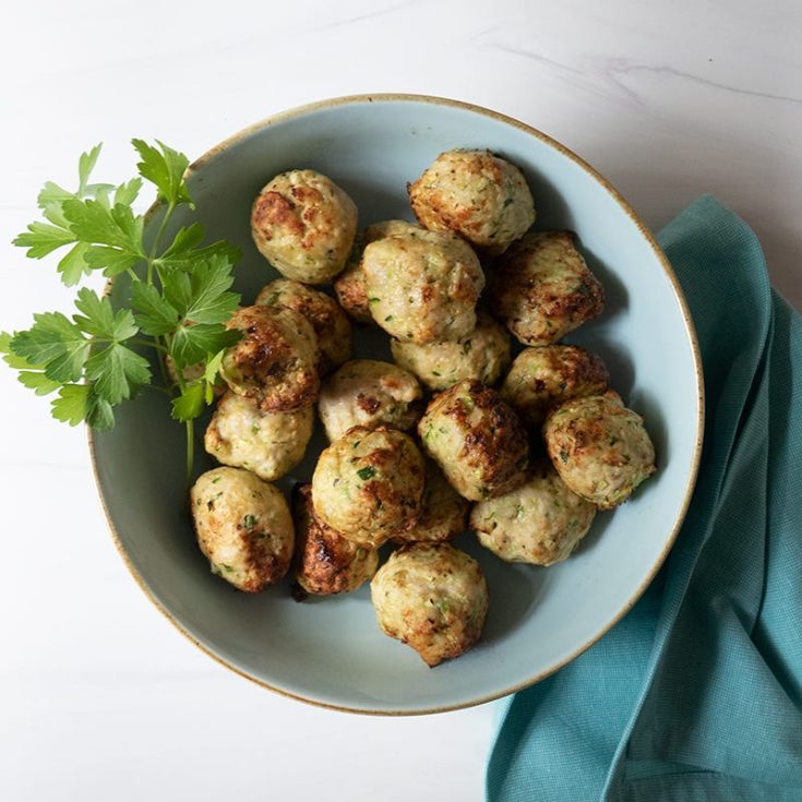 Image for Air-fryer turkey meatballs