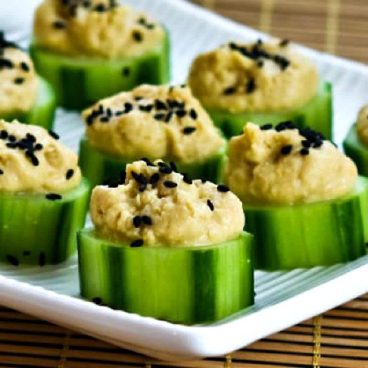 Image for Cucumber Hummus Bites