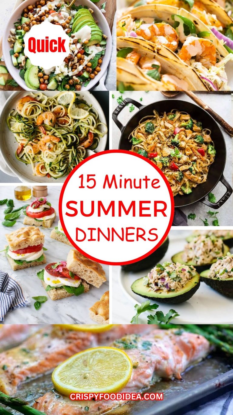 15 Minutes Summer Dinner Recipes