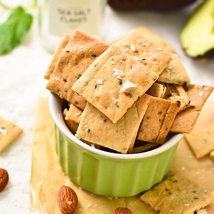 Image for Almond Flour Crackers (3 Ingredients, No Eggs)