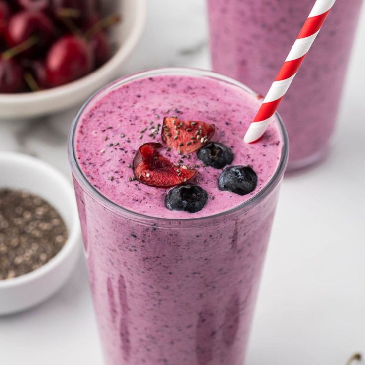 Image for Berry Greek Yogurt Smoothie with Chia Seeds
