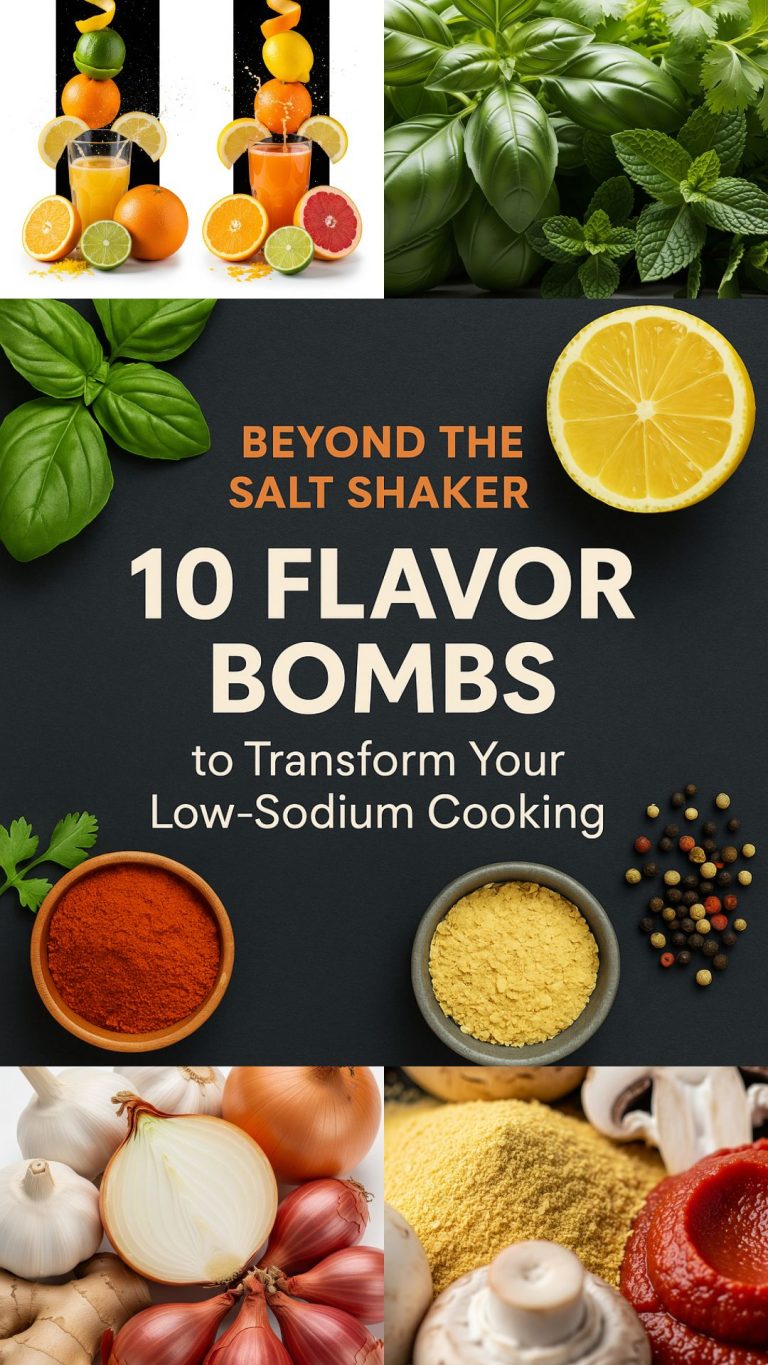 Flavor Bombs for Low Sodium Cooking