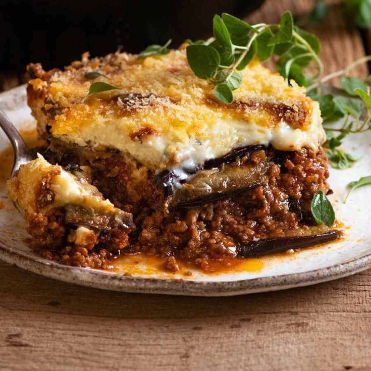Image for Moussaka (Greek Beef and Eggplant Lasagna)