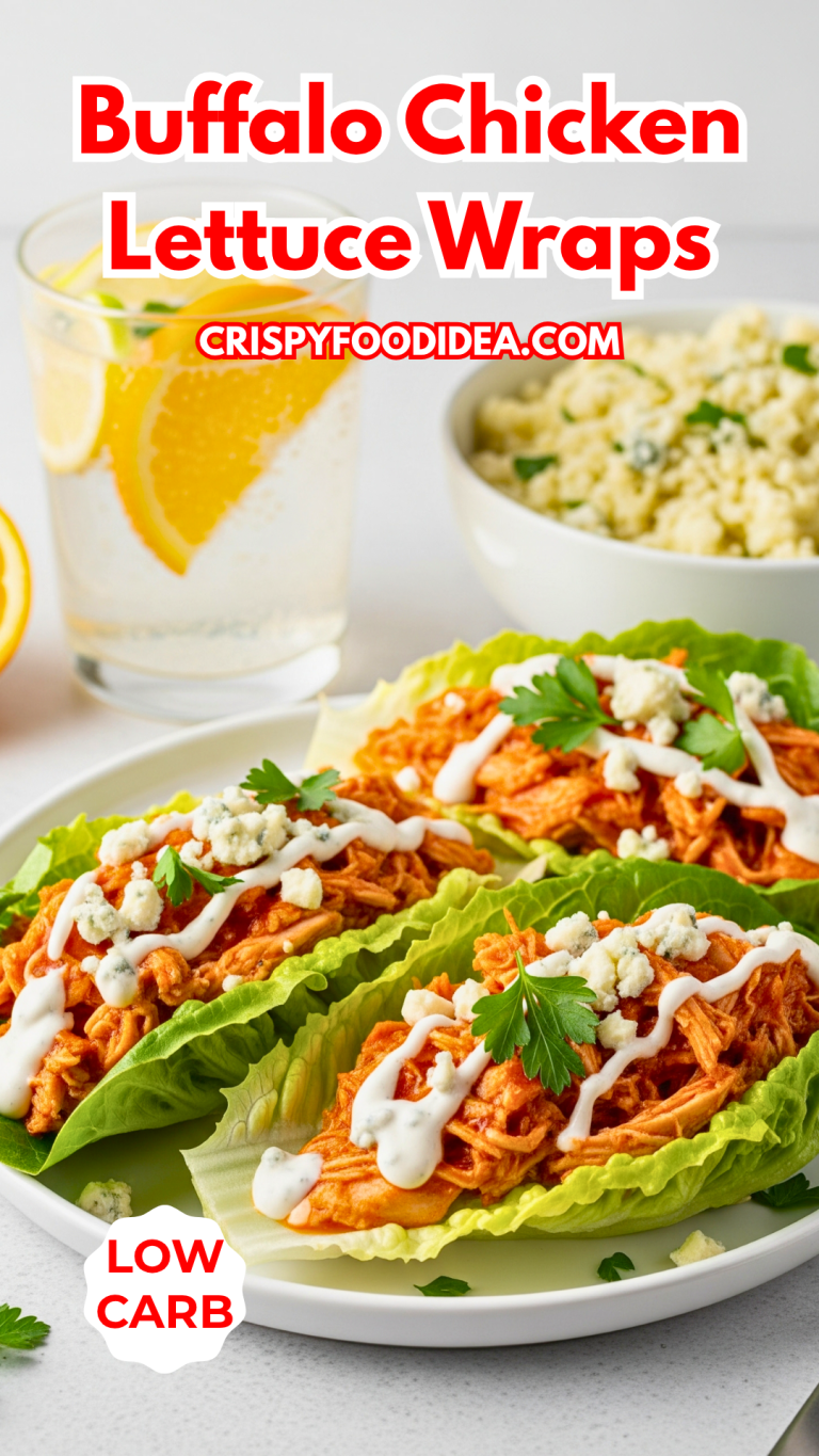 Low Carb Buffalo Chicken Lettuce Wraps Recipe