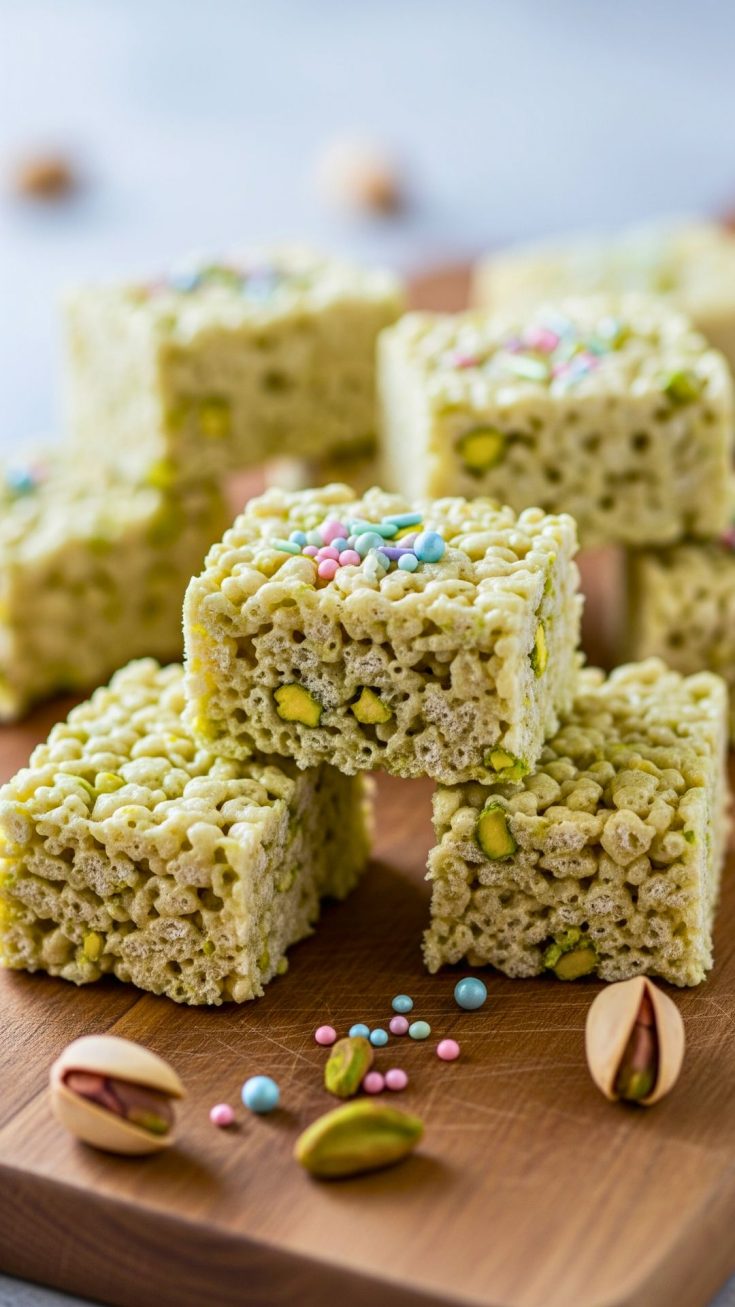 Pistachio Halvah Rice Krispies Treats Recipe