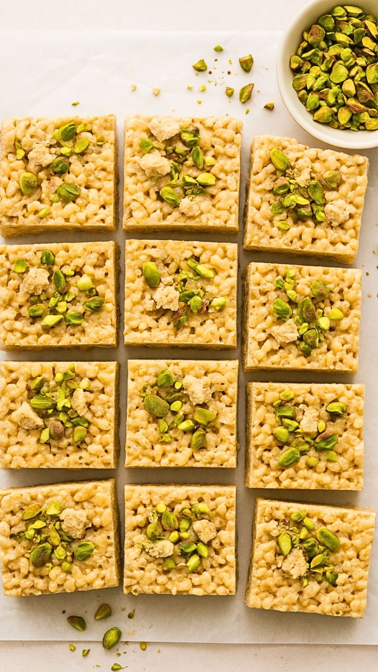 Pistachio Halvah Rice Krispies Recipe