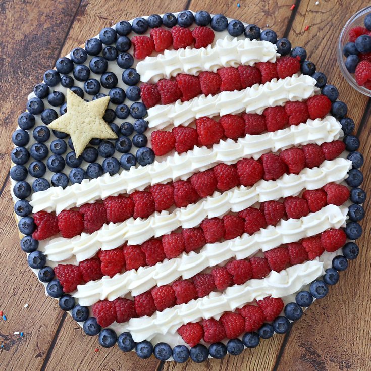 Image for Easy American Flag Fruit Pizza