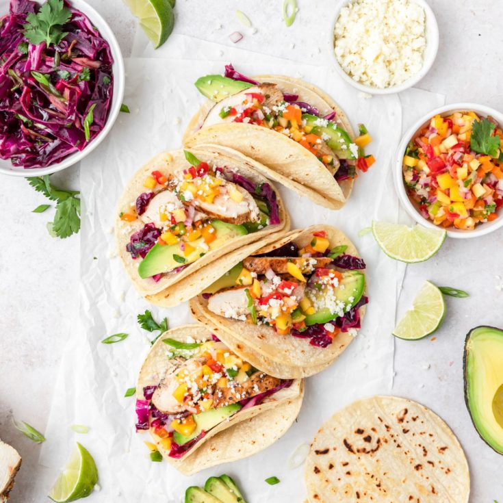 Image for Grilled Chicken Tacos with Mango Salsa