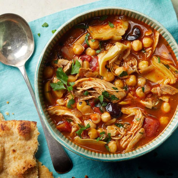 Image for Slow-Cooker Chicken & Chickpea Soup