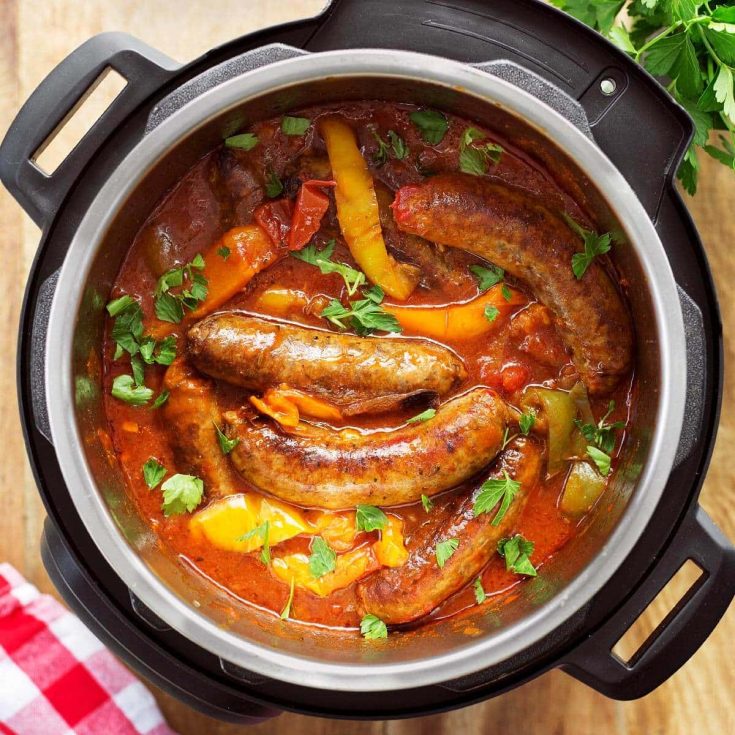 Image for Instant Pot Sausage and Peppers