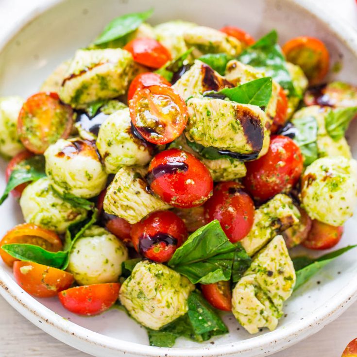 Image for Pesto Chicken Caprese Salad