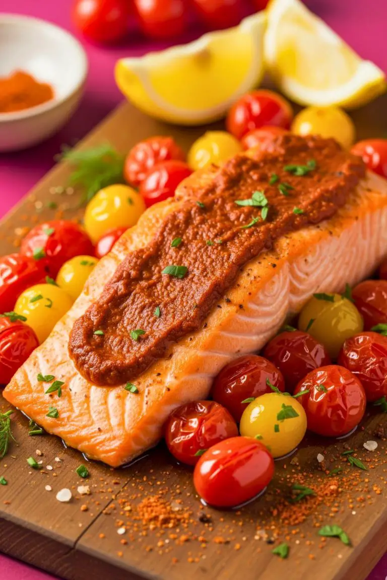 Baked Harissa Salmon