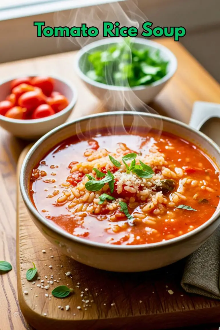 Brothy Tomato Rice Soup Recipe