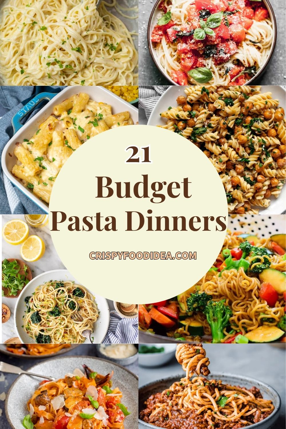 Budget Pasta Dinner Ideas