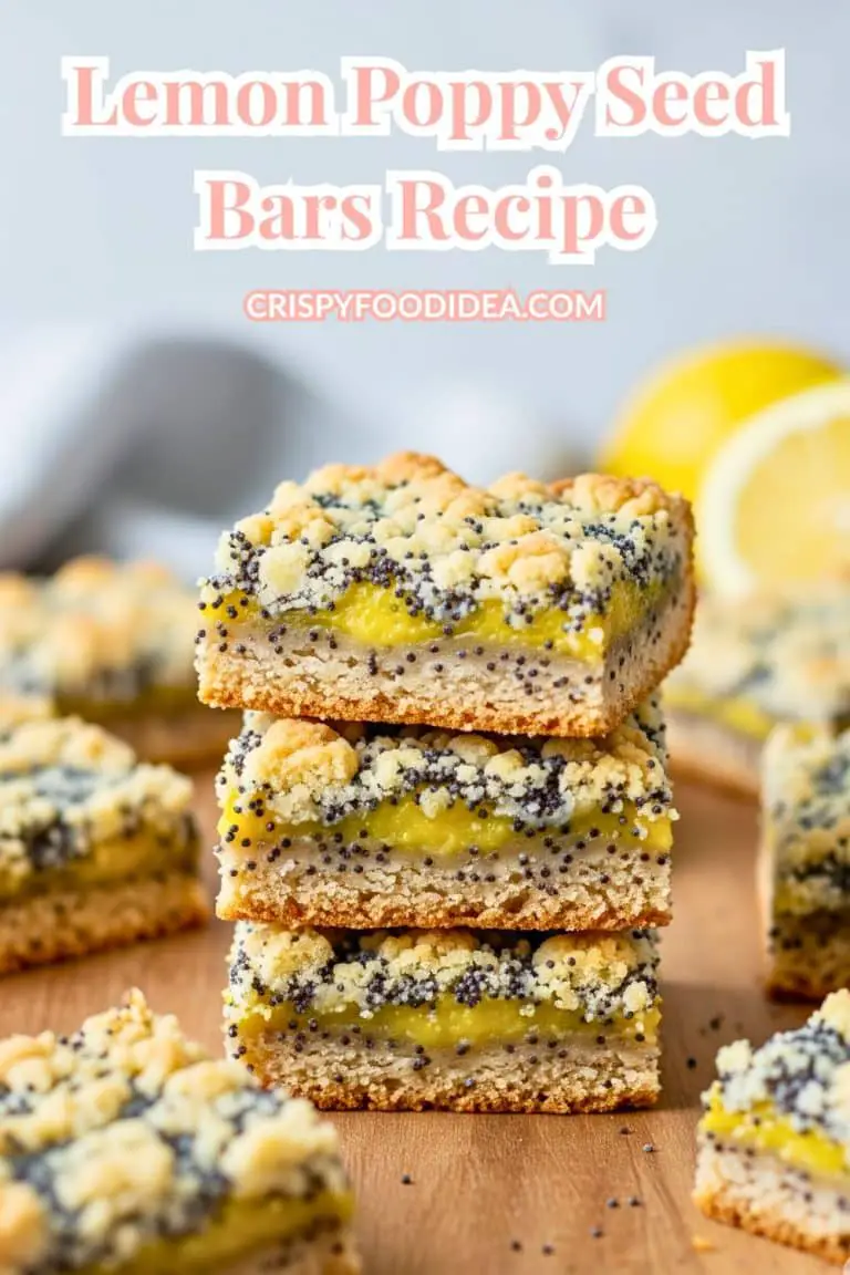Lemon Poppy Seed Bars Recipe