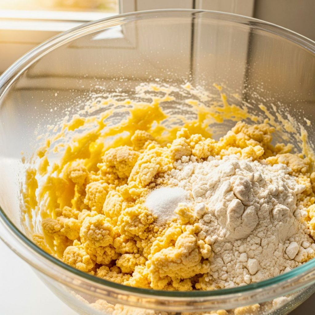 Lemon Poppy Seed Bars Recipe (Easy, Zesty & Irresistible) 16 Making shortbread crust