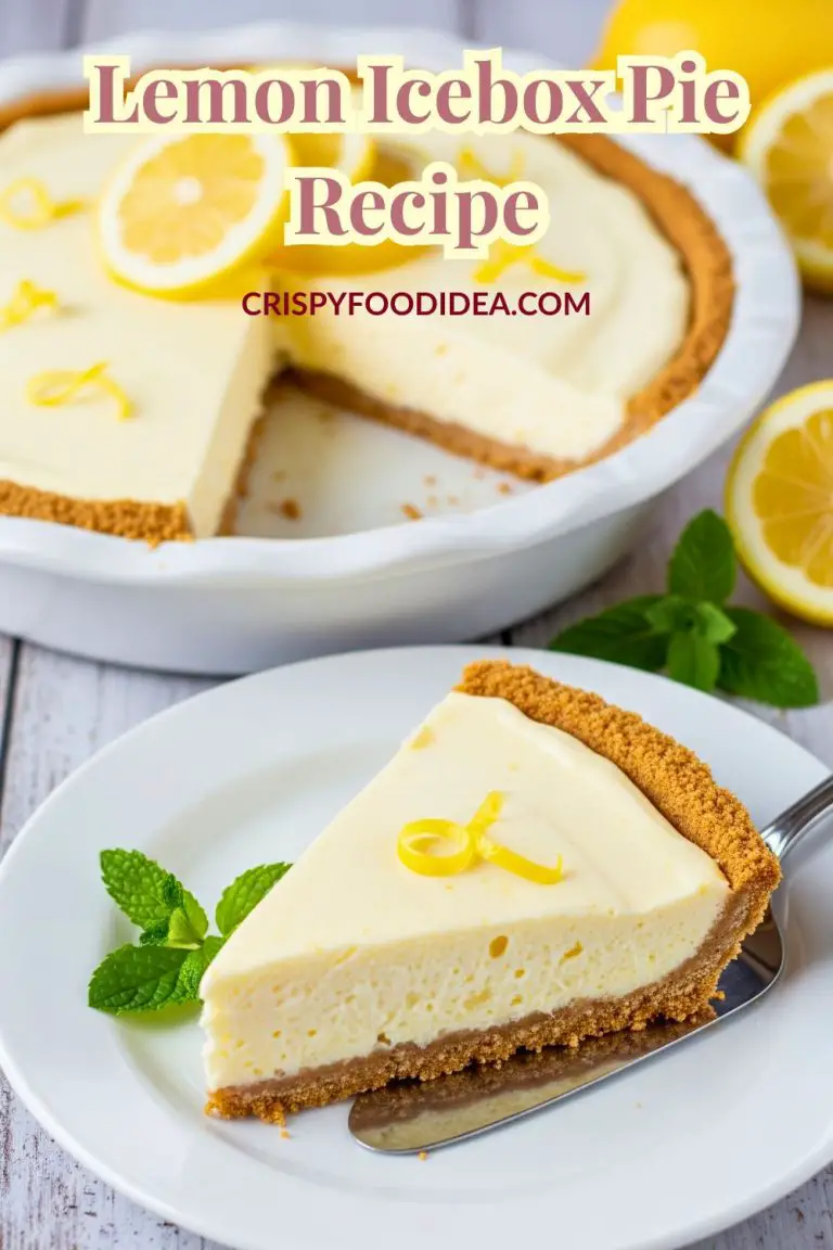 No-Bake Lemon Icebox Pie Recipe