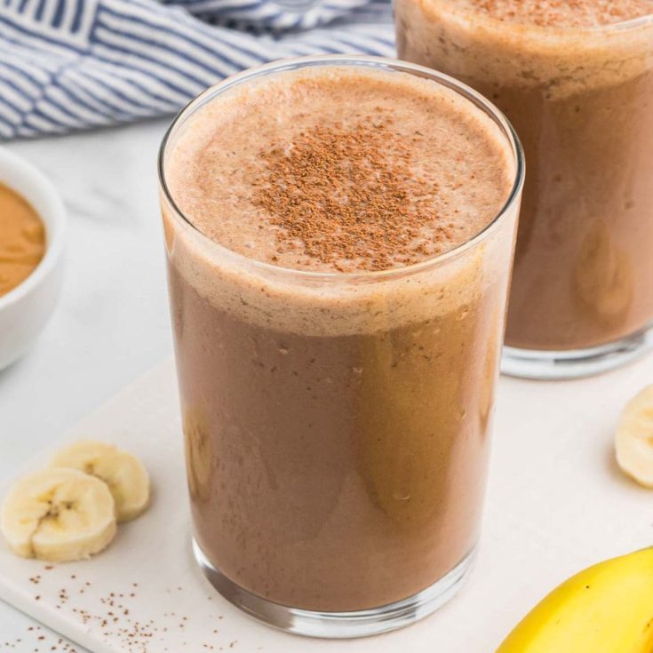 Image for Peanut Butter Banana Smoothie with Protein Powder
