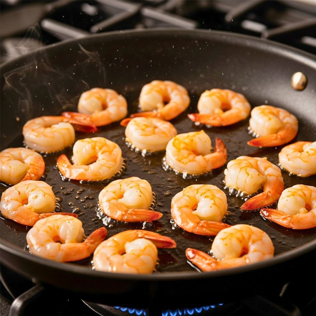 Sear the Shrimp