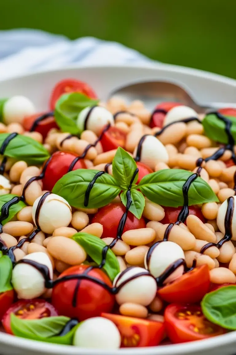 White Bean Caprese Salad