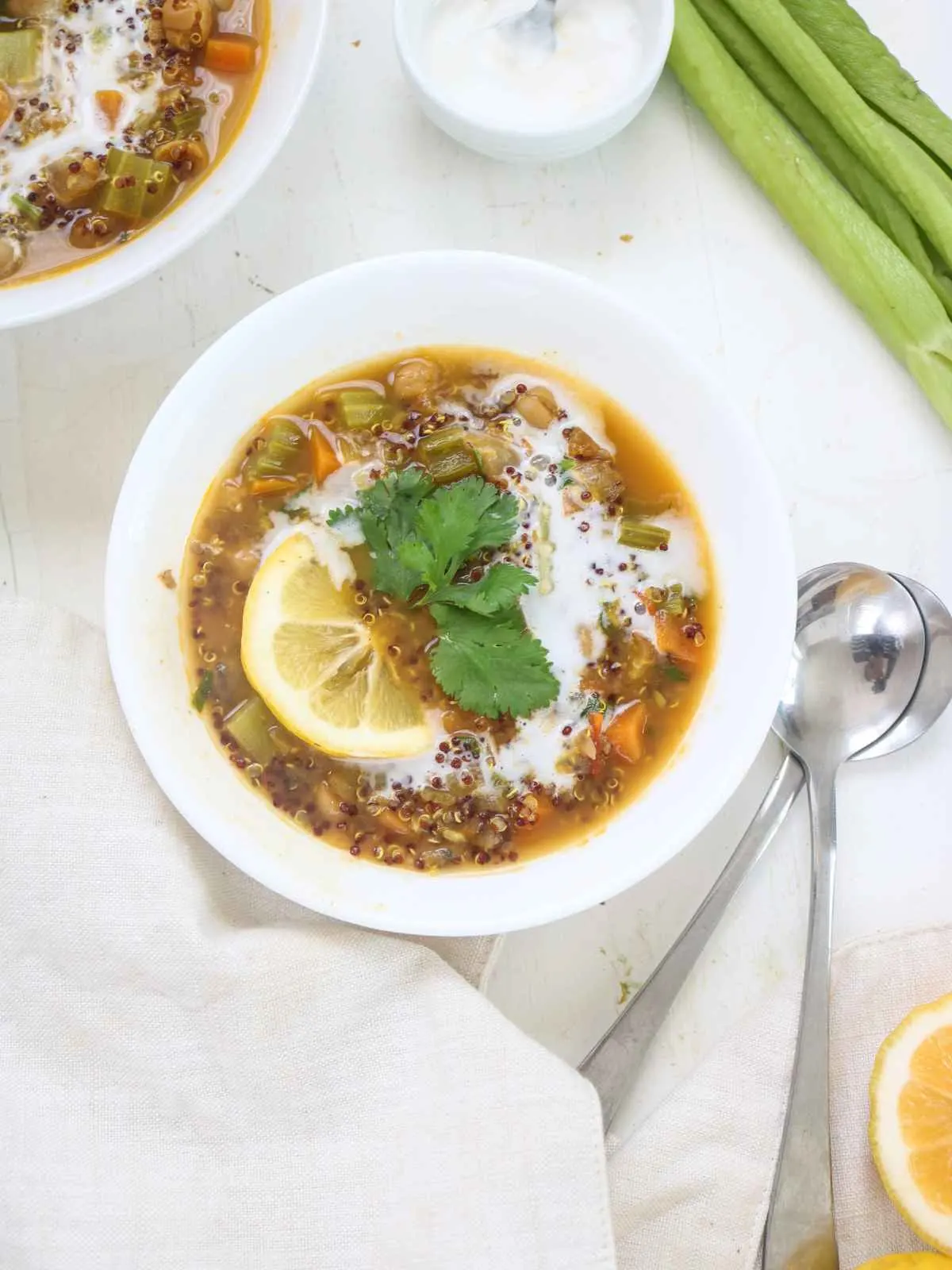 Hearty quinoa and chickpea stew