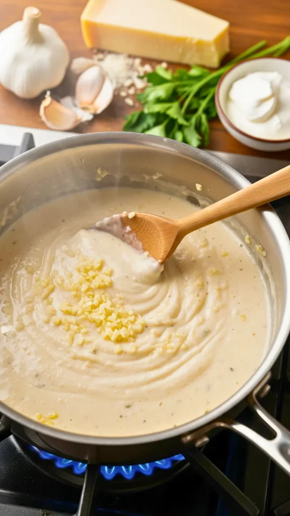 Creamy Dreamy Chicken Florentine: An Easy Taste of Italy in Your Kitchen 14 Creamy garlic Parmesan sauce for Chicken Florentine - creamy chicken recipe