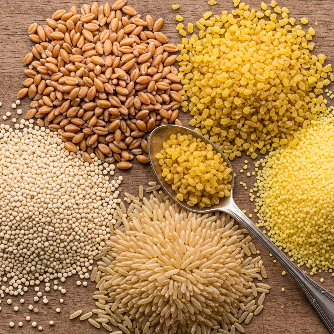 Healthy Whole Grains like Quinoa, Farro