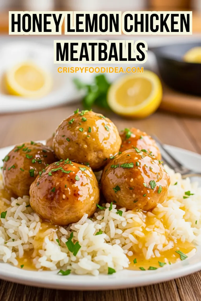 Honey Lemon Chicken Meatballs