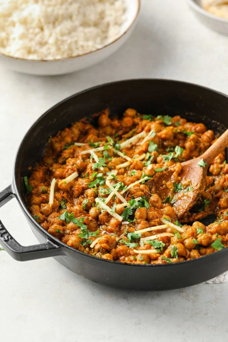 Indian style chickpea curry
