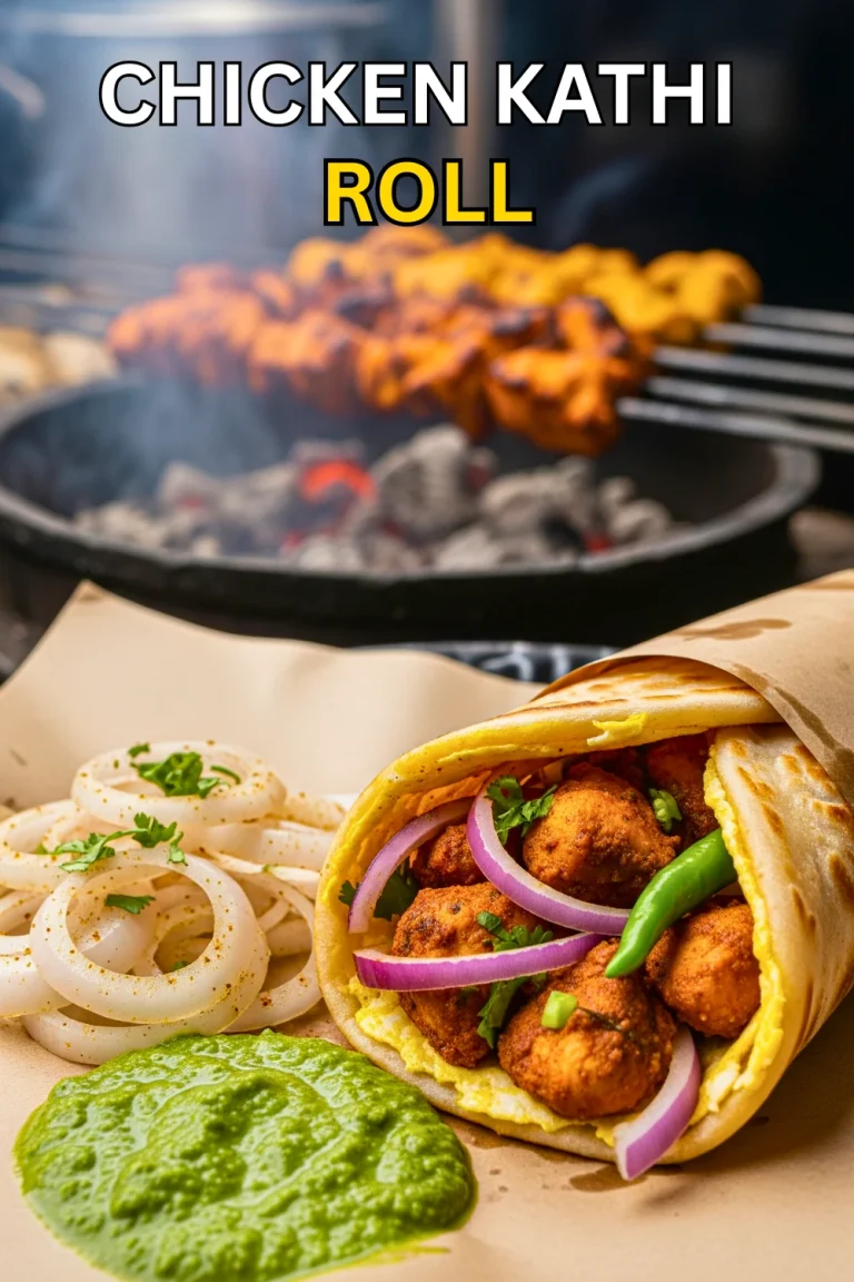 Kolkata Style Chicken Kathi Roll