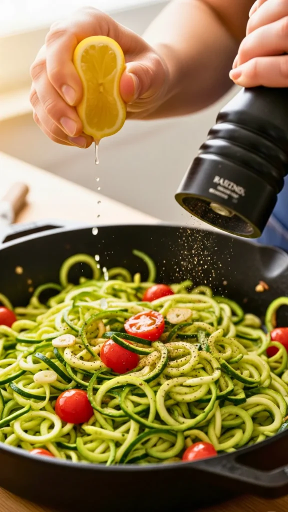 Lemon Juice, Zest & Freshly Cracked Pepper
