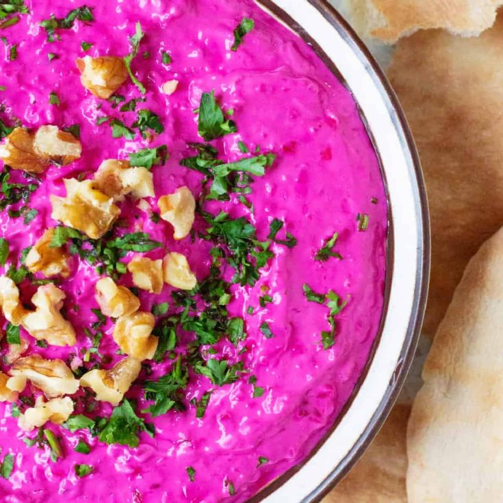 Image for Persian Yogurt Beet Dip (Borani Laboo)