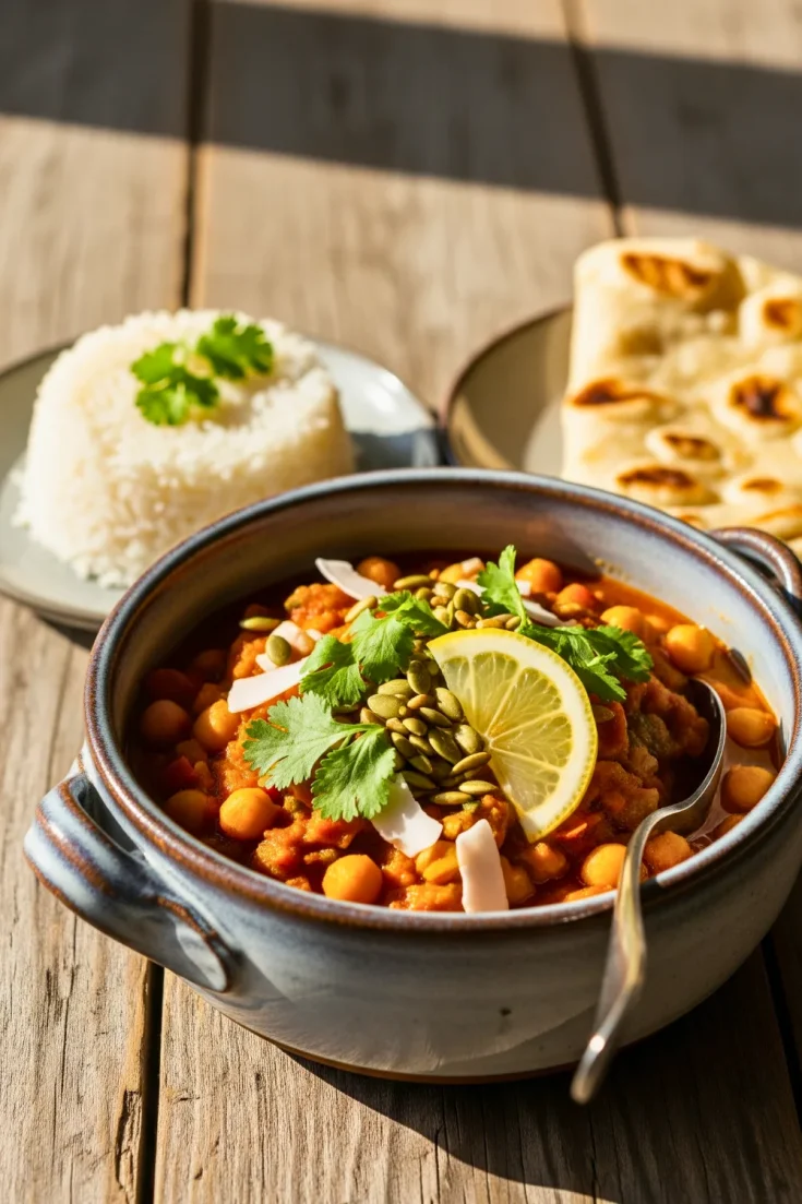 Slow Cooker Chickpea Stew With Lemon and Coconut